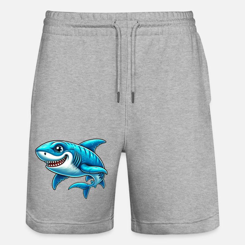 Requin - Short de jogging bio TRAINER Stanley/Stella unisexe - gris chiné