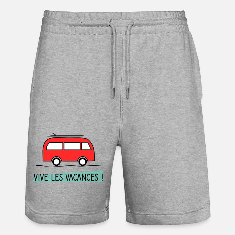 RETRAITE. BONNE RETRAITE. JOYEUSE RETRAITE - Short de jogging bio TRAINER Stanley/Stella unisexe - gris chiné