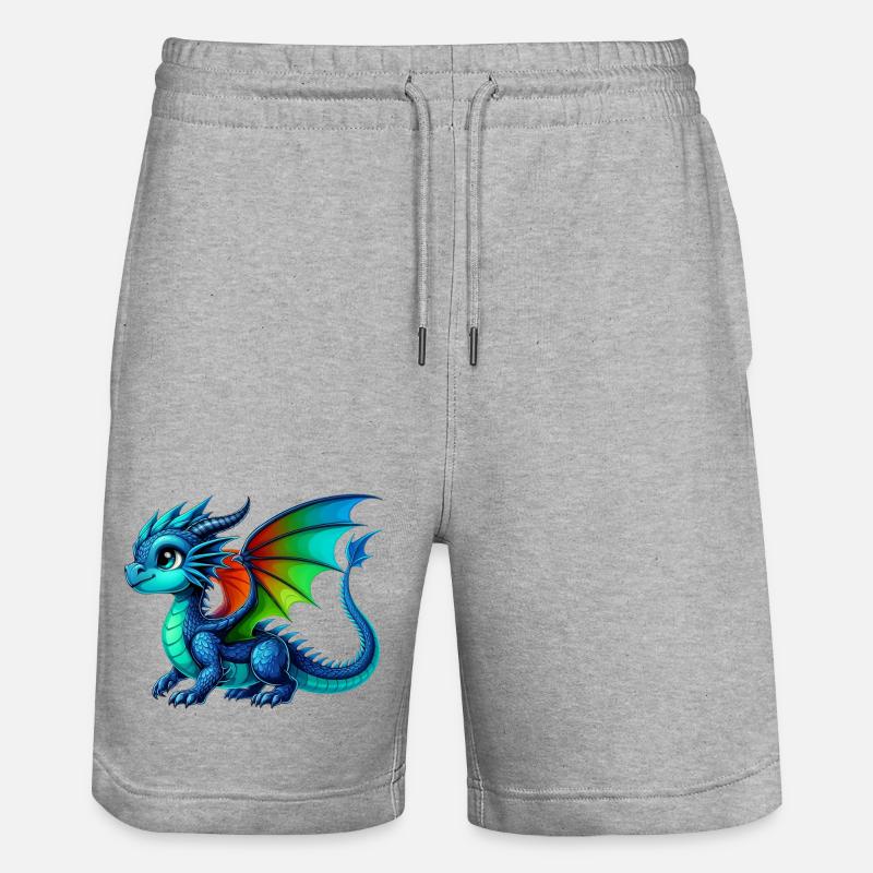 Dragon - Short de jogging bio TRAINER Stanley/Stella unisexe - gris chiné