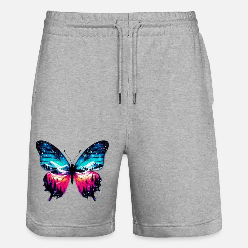 Papillon - Short de jogging bio TRAINER Stanley/Stella unisexe - gris chiné