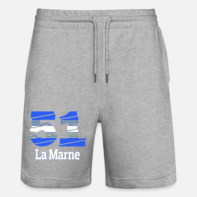 51 - Short de jogging bio TRAINER Stanley/Stella unisexe - gris chiné