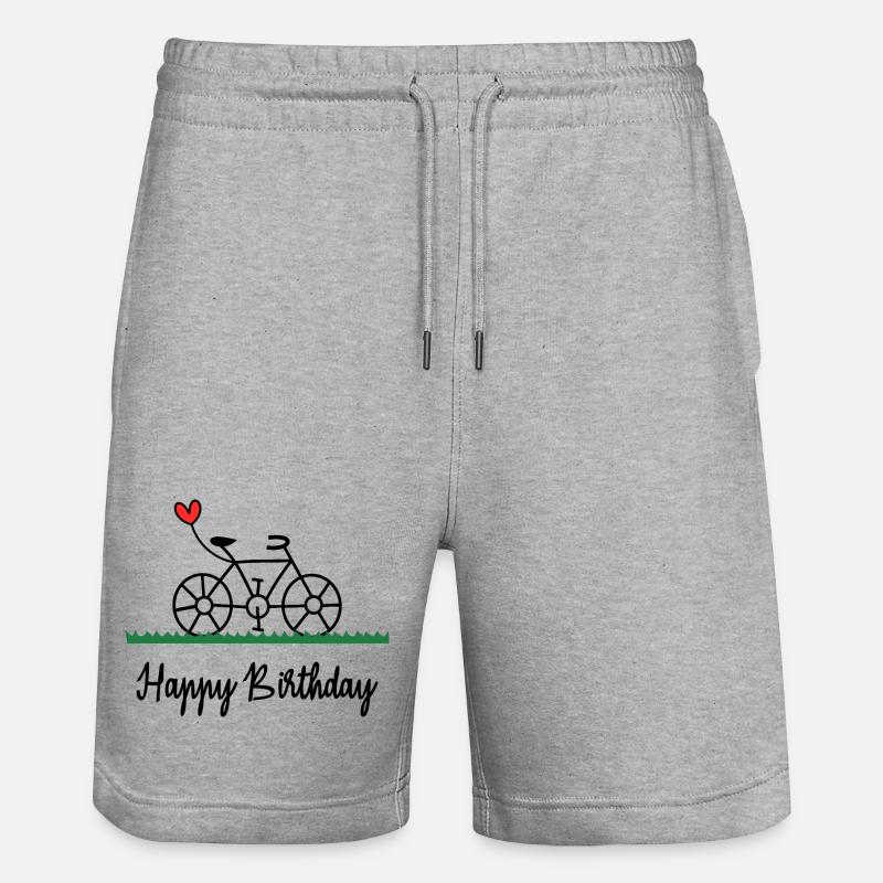 HAPPY BIRTHDAY. JOYEUX ANNIVERSAIRE. ANNIVERSAIRE. - Short de jogging bio TRAINER Stanley/Stella unisexe - gris chiné