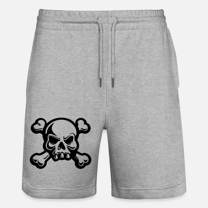 358 - Stanley/Stella Unisex Bio Joggingshorts Trainer  - Grau meliert