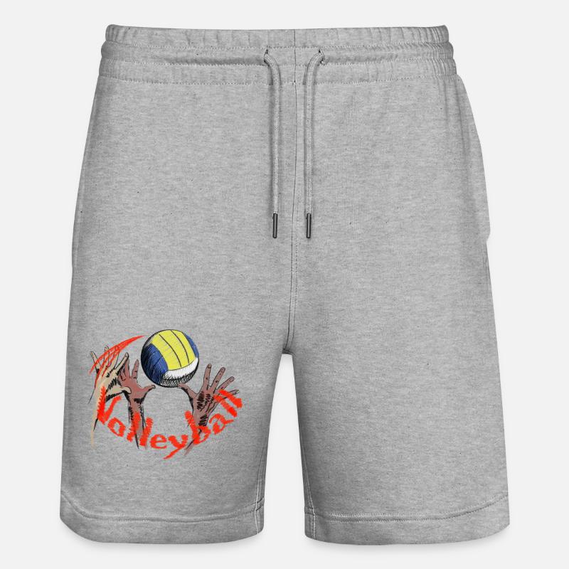 Siatkówka - Ekologiczne spodenki dresowe typu unisex Stanley/Stella Trainer  - szary melanż