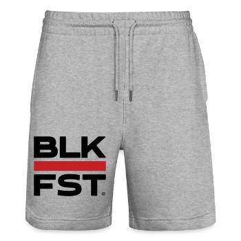 Ma Forêt-Noire - Forêt-Noire - Short de jogging bio TRAINER Stanley/Stella unisexe - gris chiné - Devant - Nik (191cm) & Marisol (170cm)