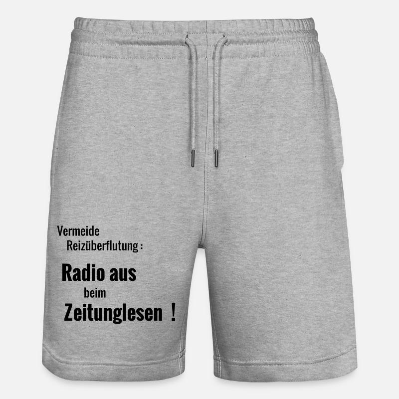 Surcharge sensorielle - Short de jogging bio TRAINER Stanley/Stella unisexe - gris chiné