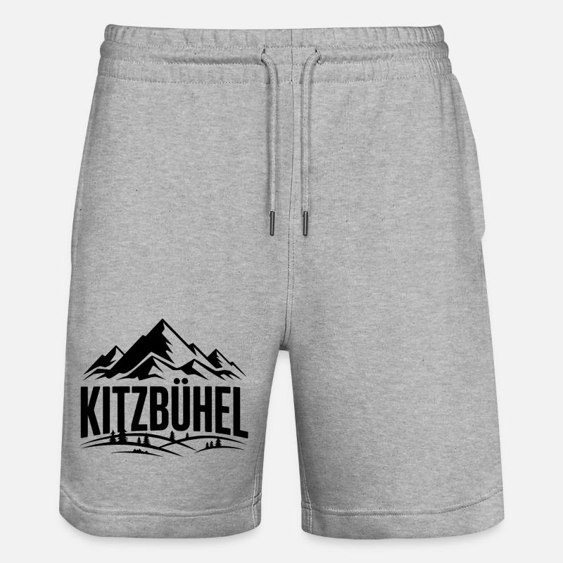 Kitzbühel - Création de souvenirs - Short de jogging bio TRAINER Stanley/Stella unisexe - gris chiné