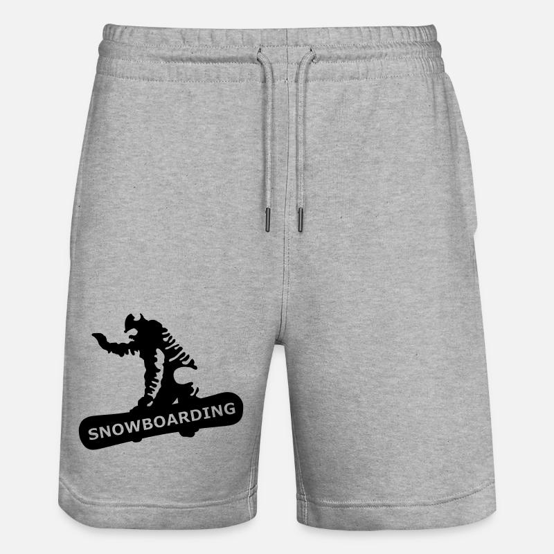 Planche à neige - Short de jogging bio TRAINER Stanley/Stella unisexe - gris chiné