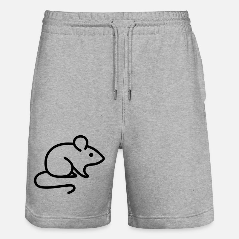 souris - Short de jogging bio TRAINER Stanley/Stella unisexe - gris chiné