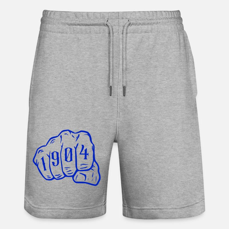 Ruhrpott Echte Gelsenkirchener seit 1904  - Stanley/Stella Unisex Bio Joggingshorts Trainer  - Grau meliert