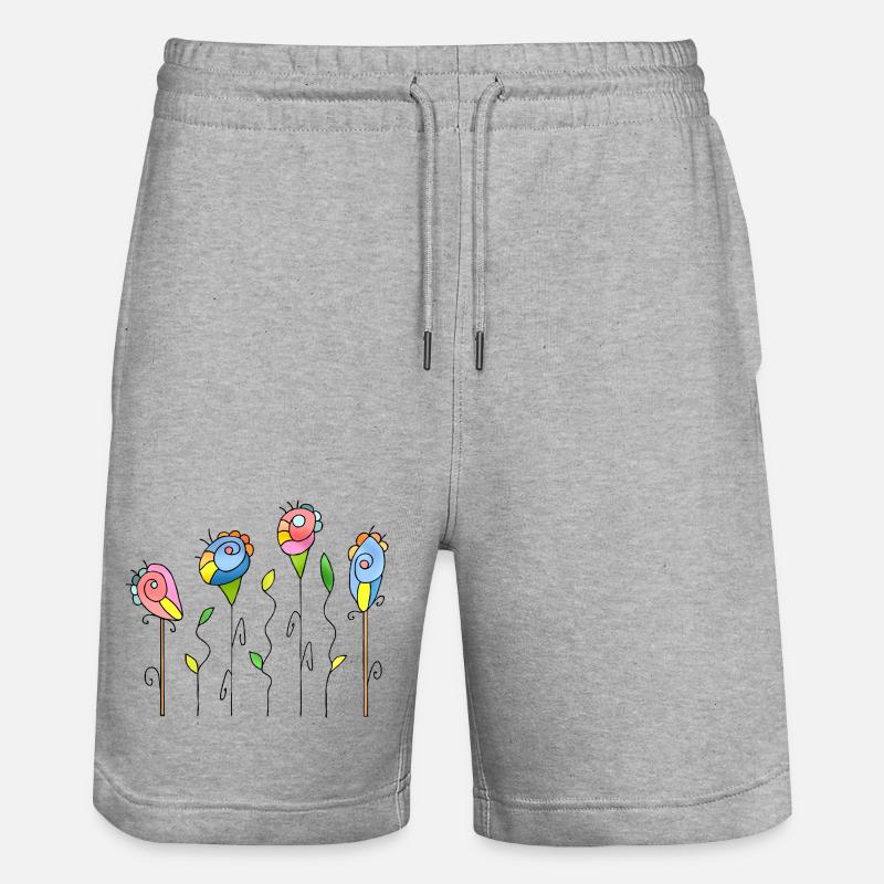 Fleur - Short de jogging bio TRAINER Stanley/Stella unisexe - gris chiné