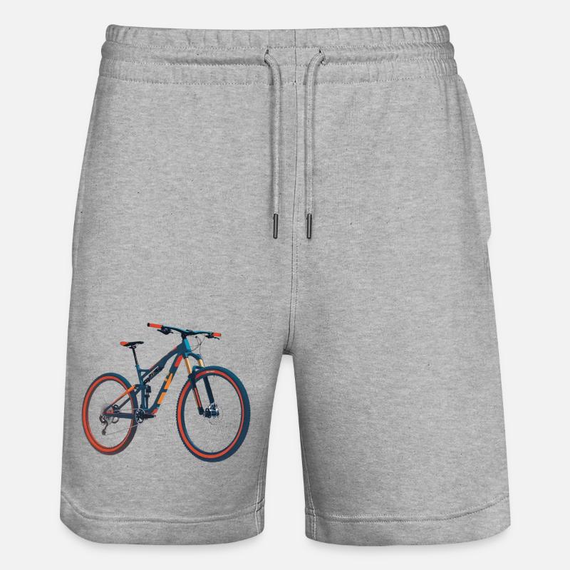 MTB Fully - Stanley/Stella Unisex Bio Joggingshorts Trainer  - Grau meliert