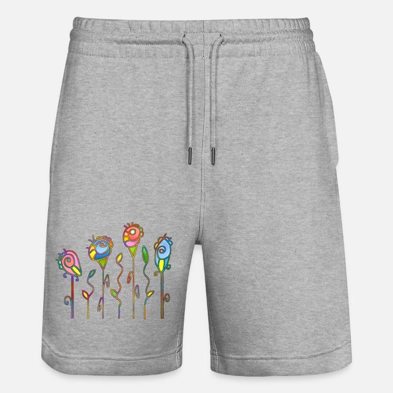 Fleur - Short de jogging bio TRAINER Stanley/Stella unisexe - gris chiné