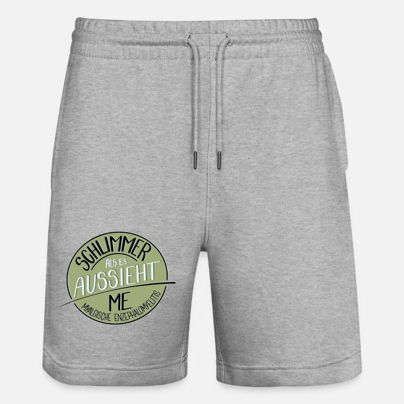 Schlimmer als es aussieht, M.E. - Stanley/Stella Unisex Bio Joggingshorts Trainer  - Grau meliert