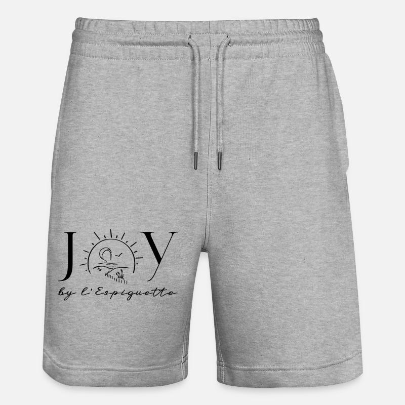 Logo_devant - Short de jogging bio TRAINER Stanley/Stella unisexe - gris chiné