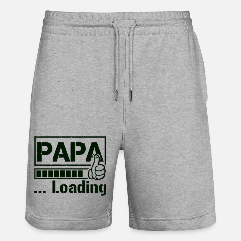 papa_loading_1 - Short de jogging bio TRAINER Stanley/Stella unisexe - gris chiné