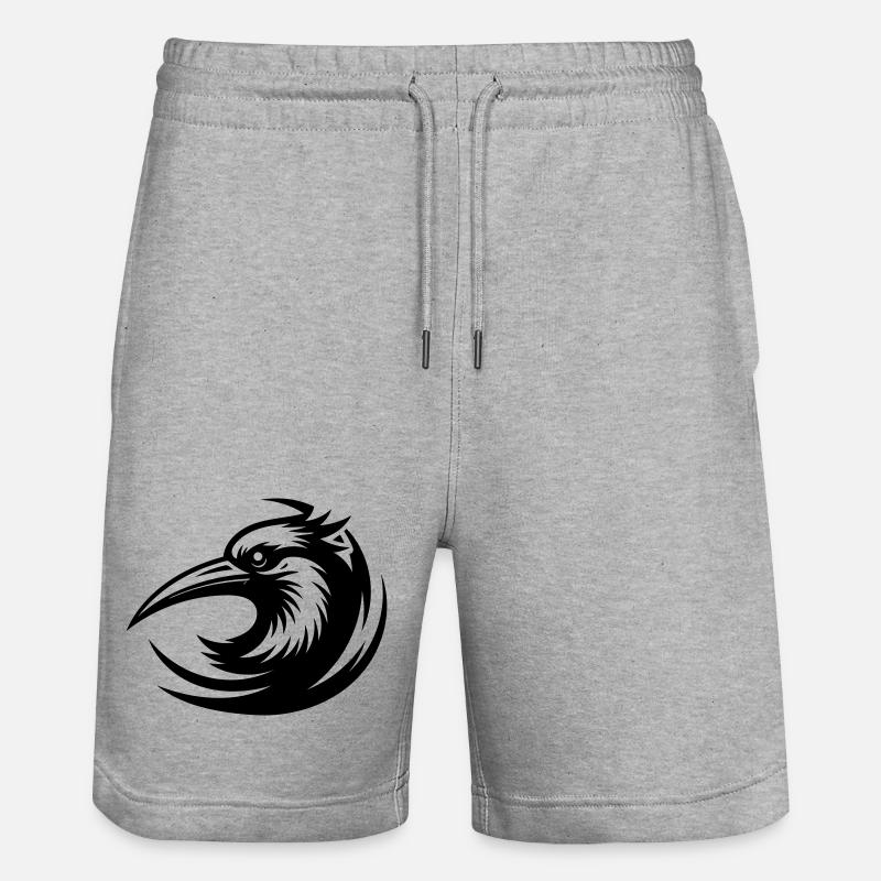 Adler - Stanley/Stella Unisex Bio Joggingshorts Trainer  - Grau meliert