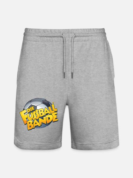 Fussballbande Logo Motiv - Stanley/Stella Unisex Bio Joggingshorts Trainer - Grau meliert