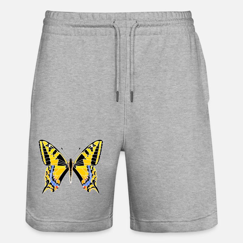swallowtail - Stanley/Stella Trainer Unisex Organic Jogging Shorts - heather grey