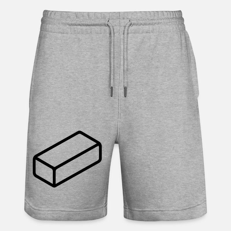 brique - Short de jogging bio TRAINER Stanley/Stella unisexe - gris chiné