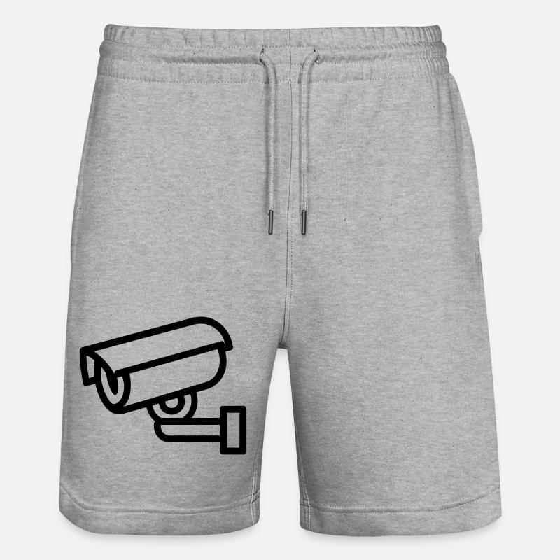 caméra - Short de jogging bio TRAINER Stanley/Stella unisexe - gris chiné