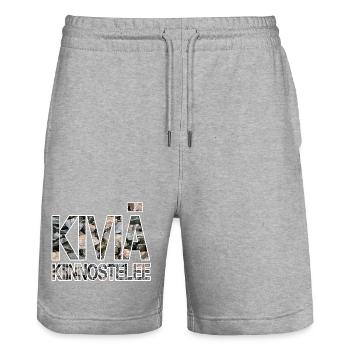Die Steine sind interessiert an - Stanley/Stella Unisex Bio Joggingshorts Trainer  - Grau meliert - Vorne - Nik (191cm) & Marisol (170cm)