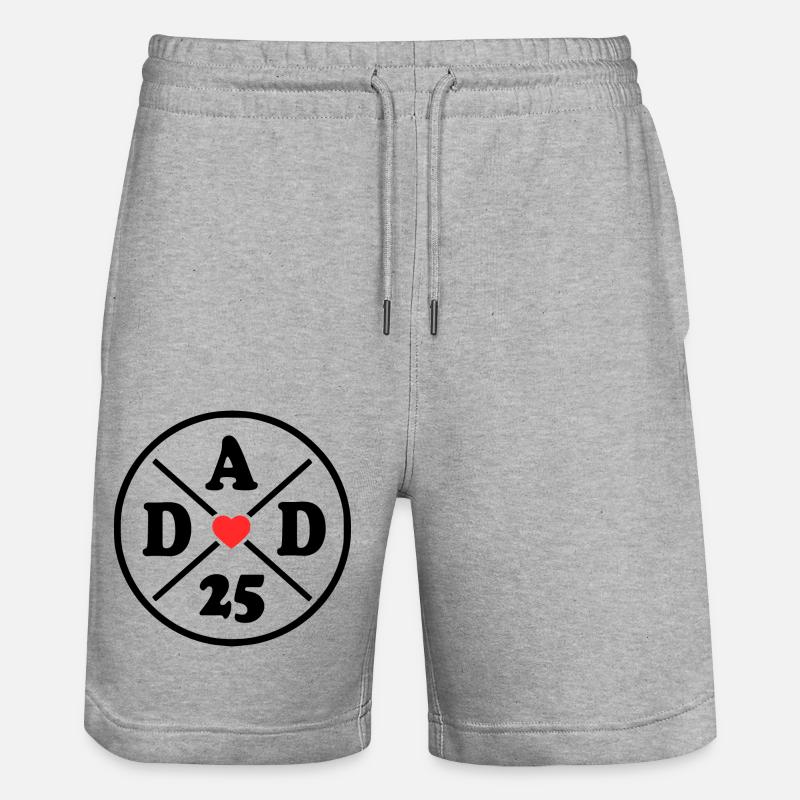 Dad 2025 - Short de jogging bio TRAINER Stanley/Stella unisexe - gris chiné