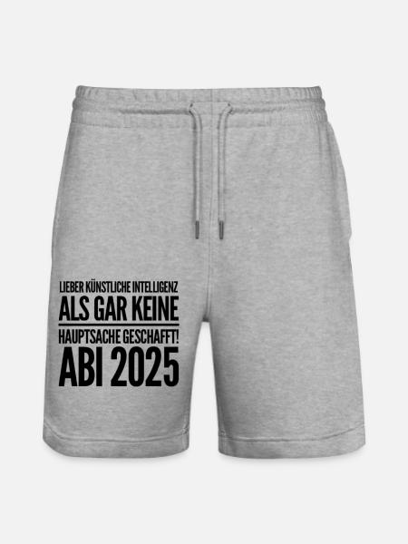 Abi Shirt - Stanley/Stella Unisex Bio Joggingshorts Trainer - Grau meliert