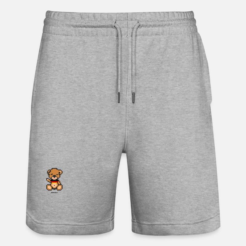 Pixel Bear Germany - Short de jogging bio TRAINER Stanley/Stella unisexe - gris chiné