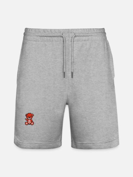 Pixel Bear Pepper - Short de jogging bio TRAINER Stanley/Stella unisexe - gris chiné