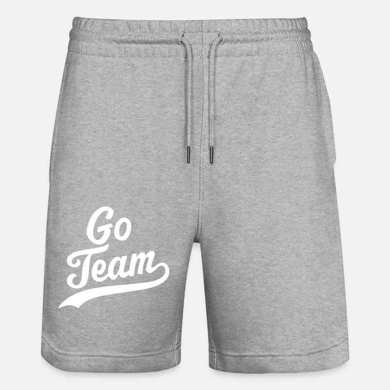 Go-Team - Stanley/Stella Unisex Bio Joggingshorts Trainer  - Grau meliert