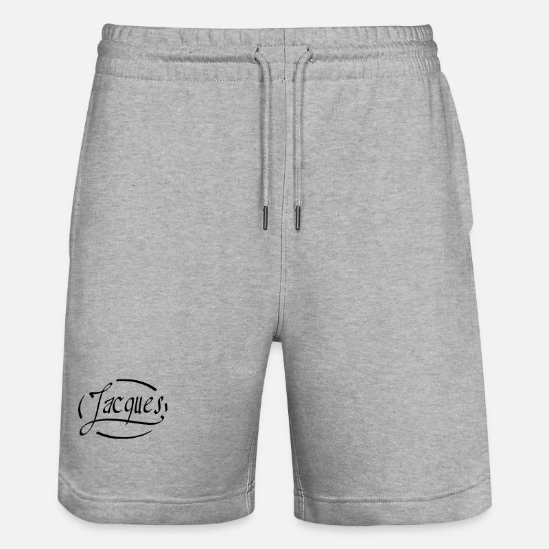 Jakob - Stanley/Stella Unisex Bio Joggingshorts Trainer  - Grau meliert
