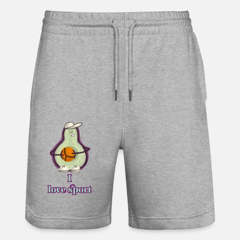 Exercice d’avocat - Short de jogging bio TRAINER Stanley/Stella unisexe - gris chiné