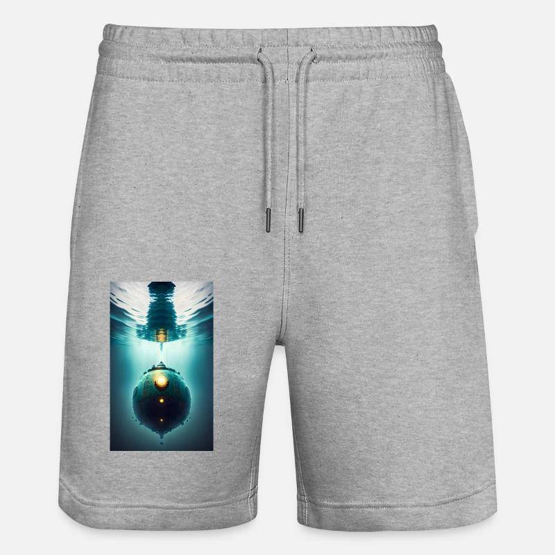 Sous-marin Titanic - Short de jogging bio TRAINER Stanley/Stella unisexe - gris chiné
