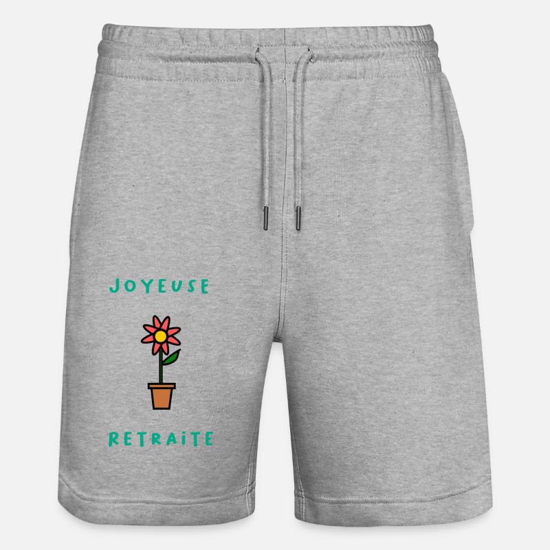 RETRAITE. RETRAITE. RETRAITEE. RETRAITE - Short de jogging bio TRAINER Stanley/Stella unisexe - gris chiné