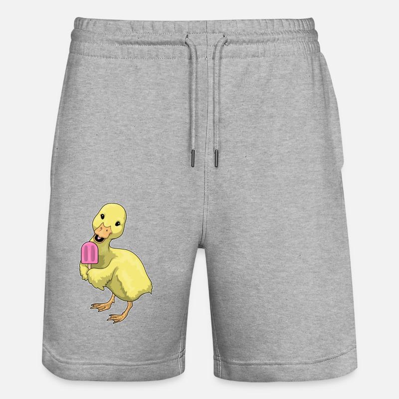 Popsicles au canard - Short de jogging bio TRAINER Stanley/Stella unisexe - gris chiné