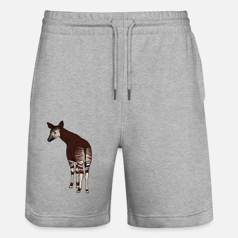 Okapi - Short de jogging bio TRAINER Stanley/Stella unisexe - gris chiné