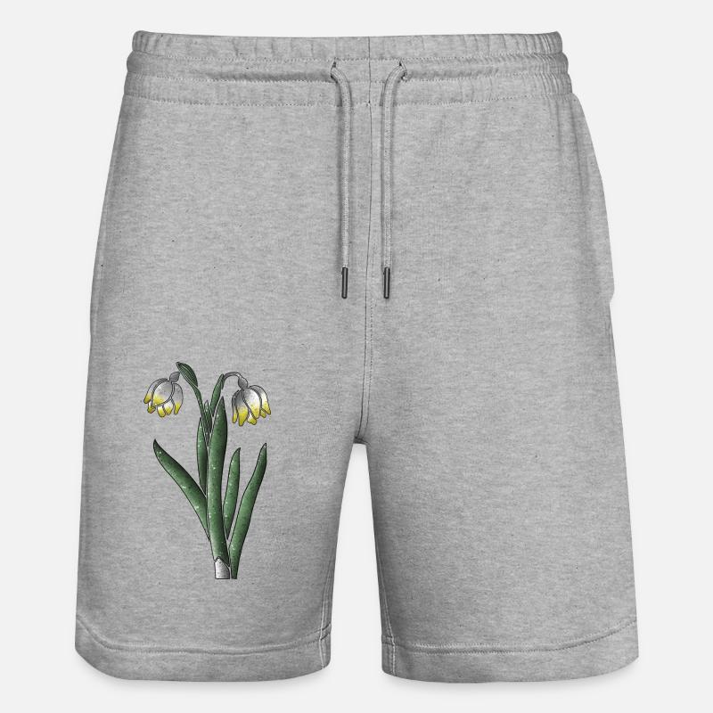 Flocon de neige - Short de jogging bio TRAINER Stanley/Stella unisexe - gris chiné