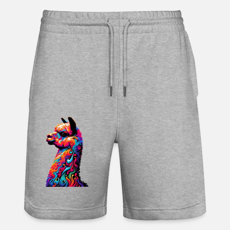 Alpaga - Short de jogging bio TRAINER Stanley/Stella unisexe - gris chiné