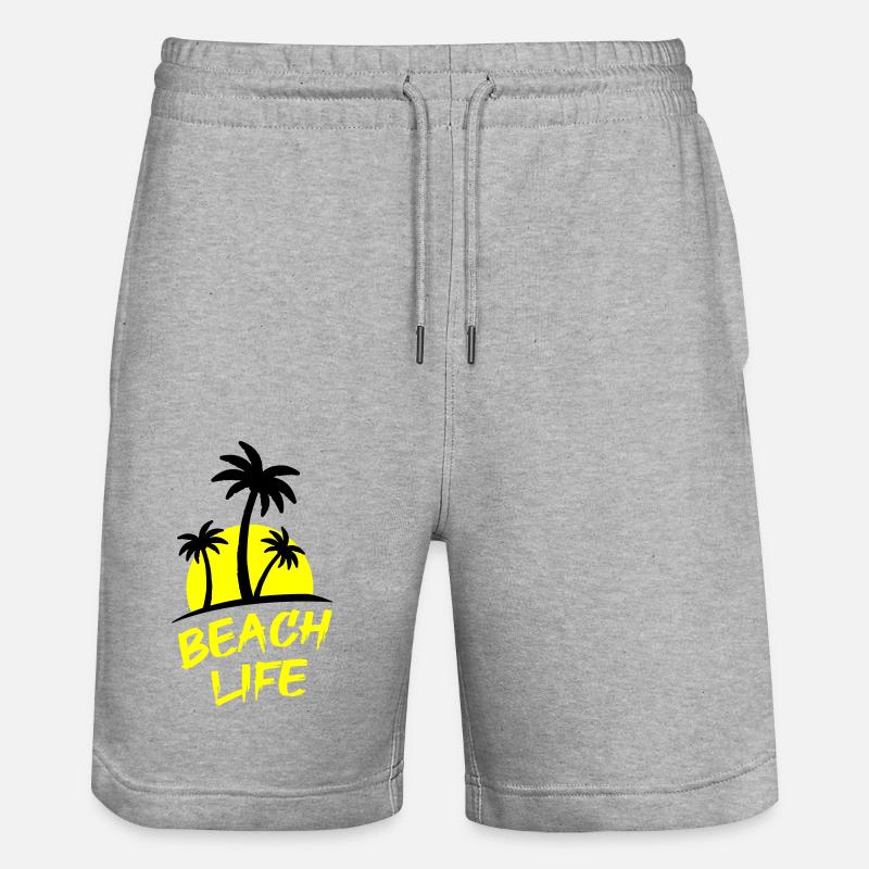 La vie à la plage - Short de jogging bio TRAINER Stanley/Stella unisexe - gris chiné