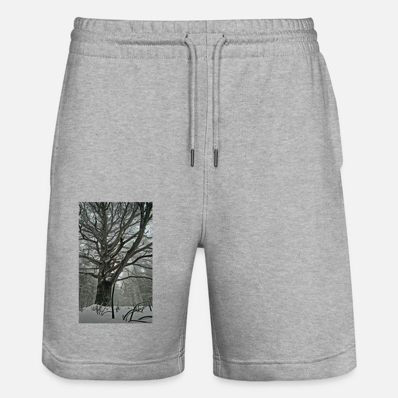 Rêve de la forêt - Short de jogging bio TRAINER Stanley/Stella unisexe - gris chiné