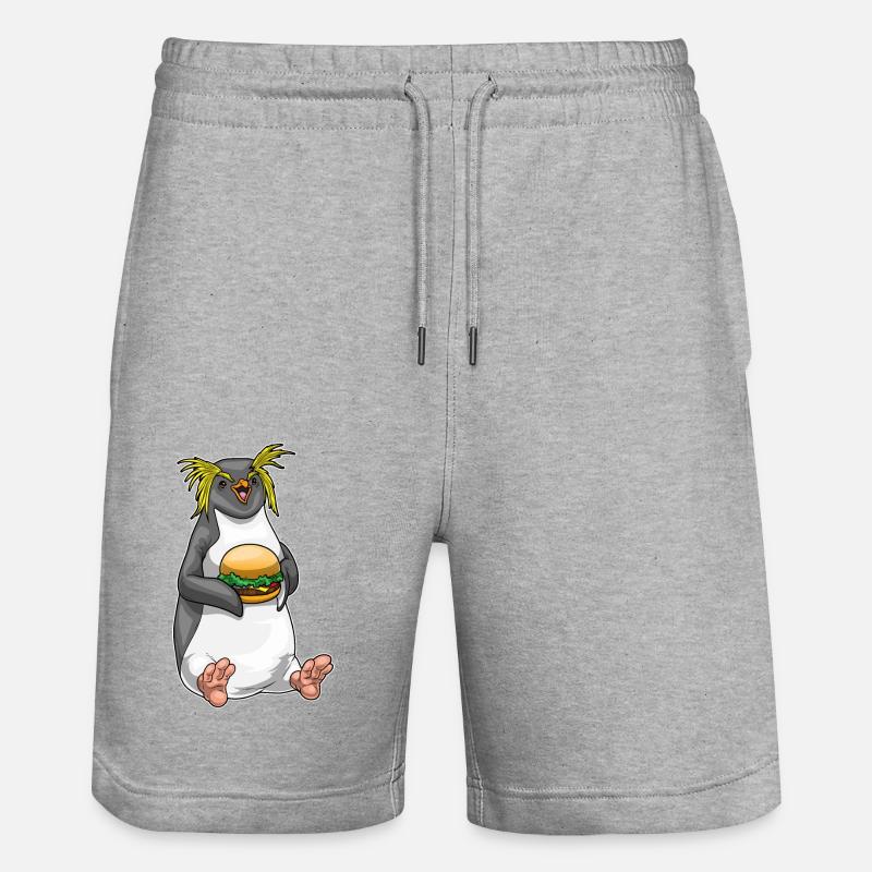 Cheeseburger pingouin - Short de jogging bio TRAINER Stanley/Stella unisexe - gris chiné
