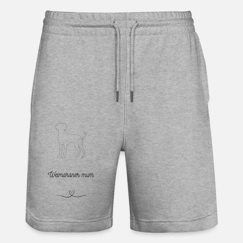 Maman braque de weimar - Short de jogging bio TRAINER Stanley/Stella unisexe - gris chiné