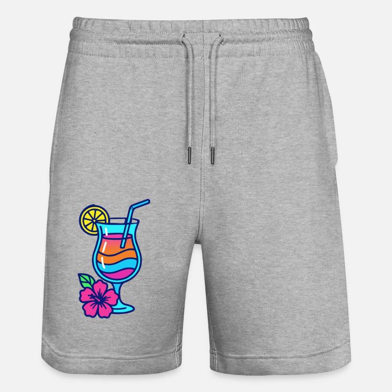 cocktail - Short de jogging bio TRAINER Stanley/Stella unisexe - gris chiné