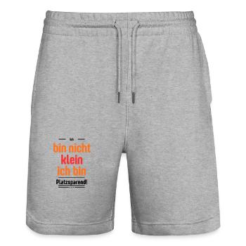 Ich - Stanley/Stella Unisex Bio Joggingshorts Trainer  - Grau meliert - Vorne - Nik (191cm) & Marisol (170cm)