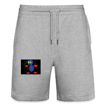 Abstrakte Kunst - Stanley/Stella Unisex Bio Joggingshorts Trainer  - Grau meliert - Vorne - Nik (191cm) & Marisol (170cm)