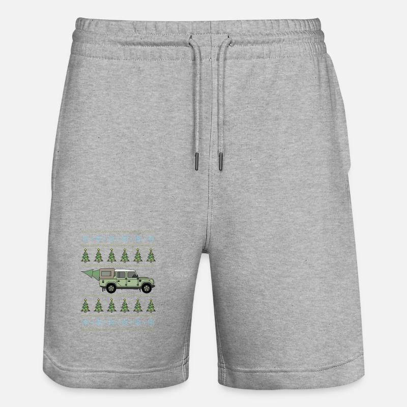 Défenseur Pickup - Arbre de Noël - Short de jogging bio TRAINER Stanley/Stella unisexe - gris chiné