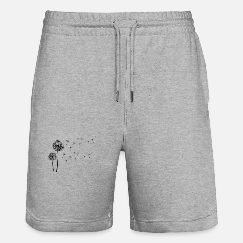 Beau pissenlit, ;) ludique et aéré - Short de jogging bio TRAINER Stanley/Stella unisexe - gris chiné