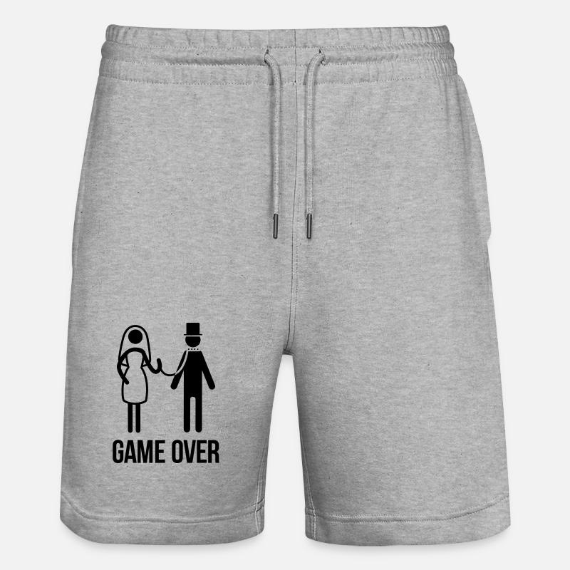 enterrement de vie de garçon - Short de jogging bio TRAINER Stanley/Stella unisexe - gris chiné