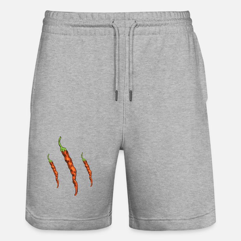 Piments - Short de jogging bio TRAINER Stanley/Stella unisexe - gris chiné